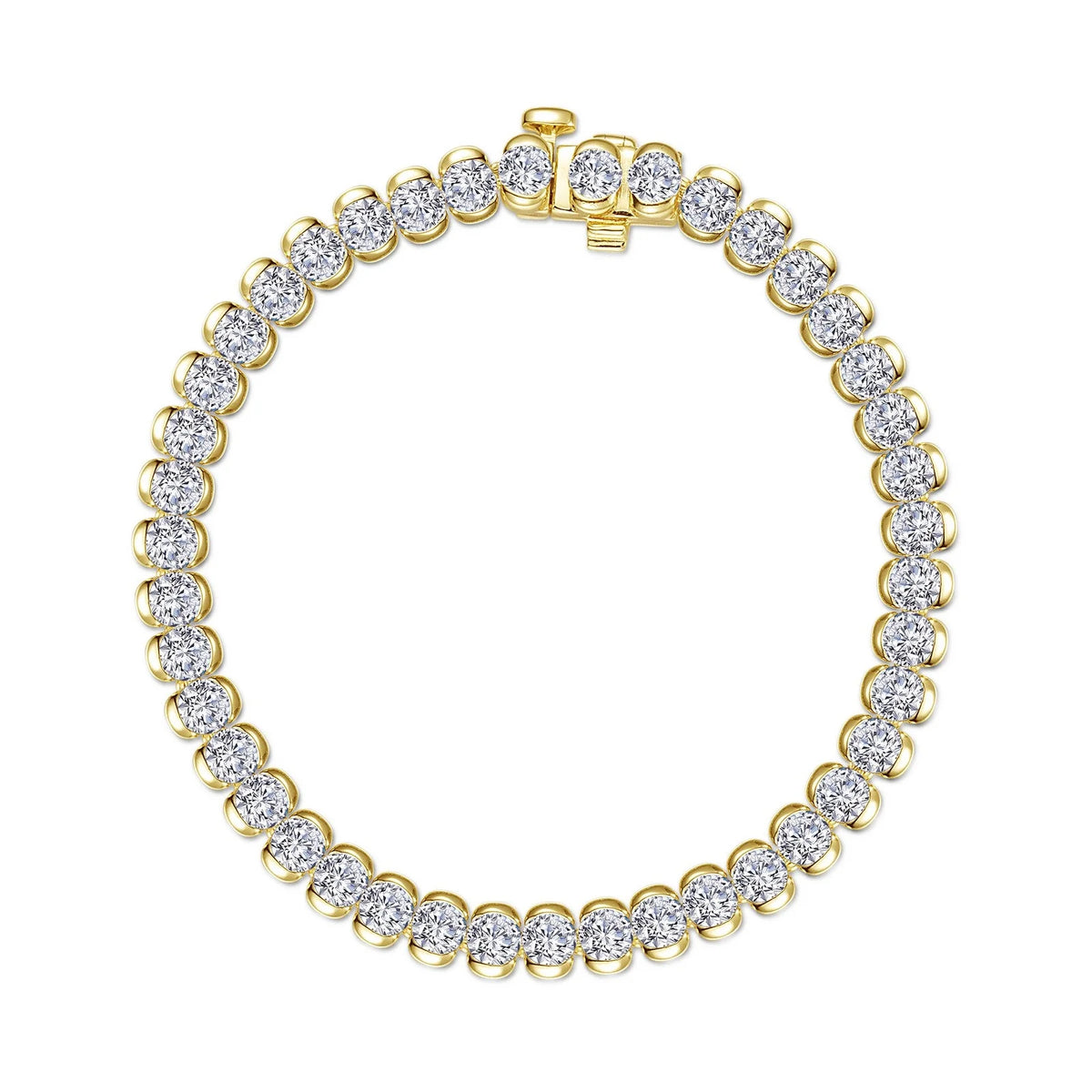 7.5 CTW Aria Half-Bezel Tennis Bracelet
