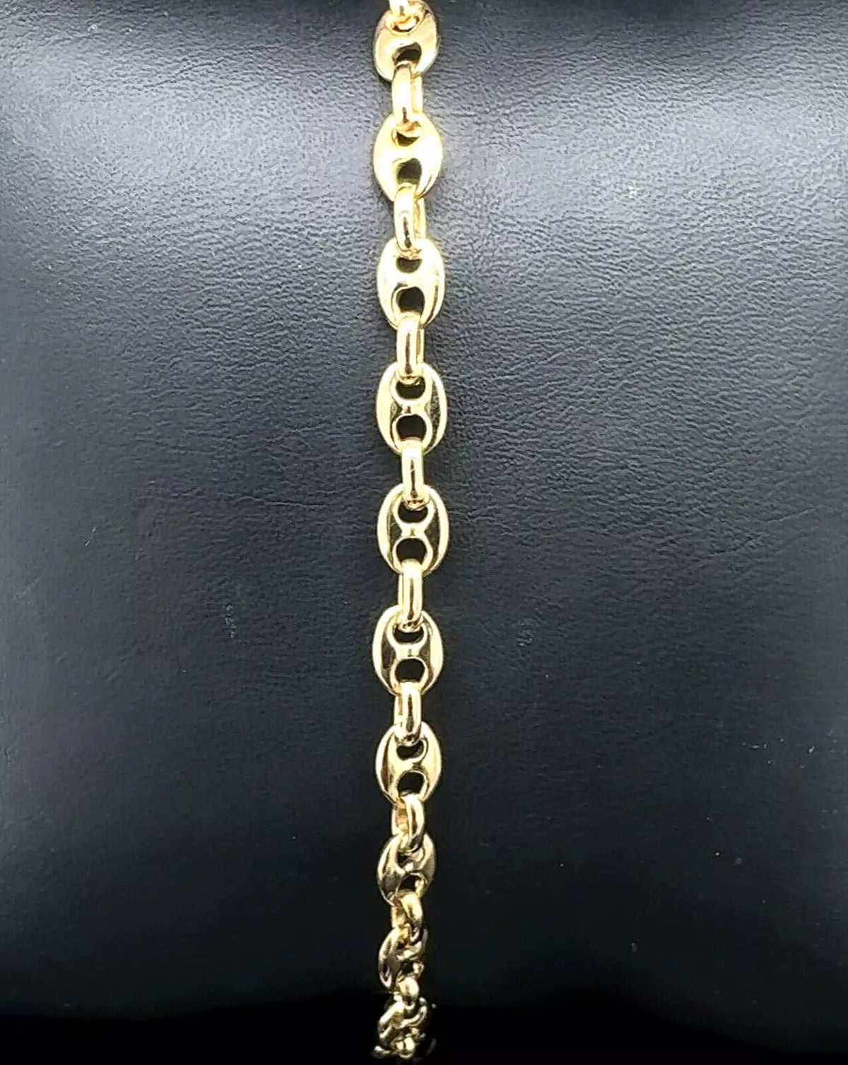 AUTH BVLGARI BRACELET MARINER BRACELET K18YG YELLOW GOLD 8 Inch 10.4 Grams