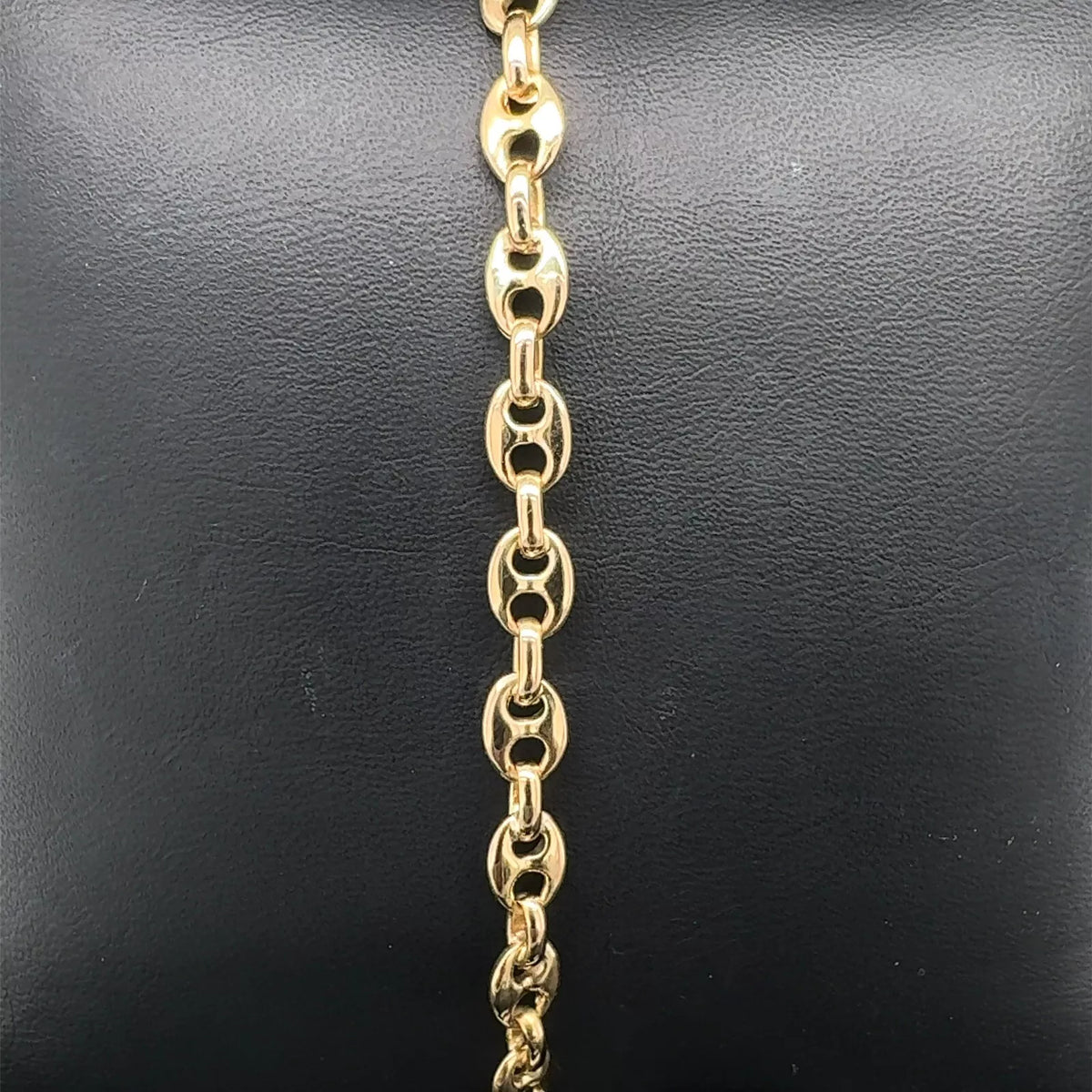 AUTH BVLGARI BRACELET MARINER BRACELET K18YG YELLOW GOLD 8 Inch 10.4 Grams