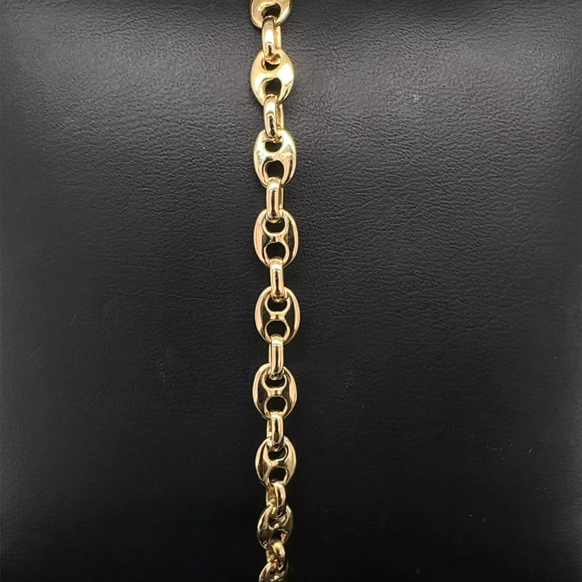 AUTH BVLGARI BRACELET MARINER BRACELET K18YG YELLOW GOLD 8 Inch 10.4 Grams
