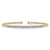 14K White-Yellow Gold Bujukan Diamond Cuff Bracelet