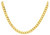 Men's 7mm Gold Plated Stainless Steel Curb 24" Link Chain