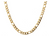 Men's Gold Stainless Steel Figaro Link Chain