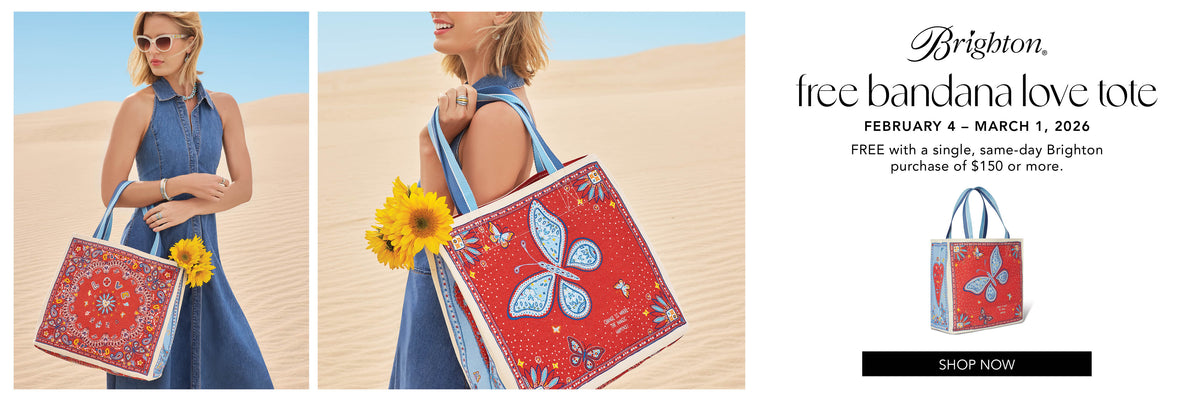 Brighton Free Bandana Love Tote Bag | Min Purchase: $150