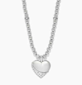 Meridian Petite Wave Heart Necklace by Brighton