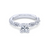 14K White Gold Cushion Cut Diamond Engagement Ring-NIA