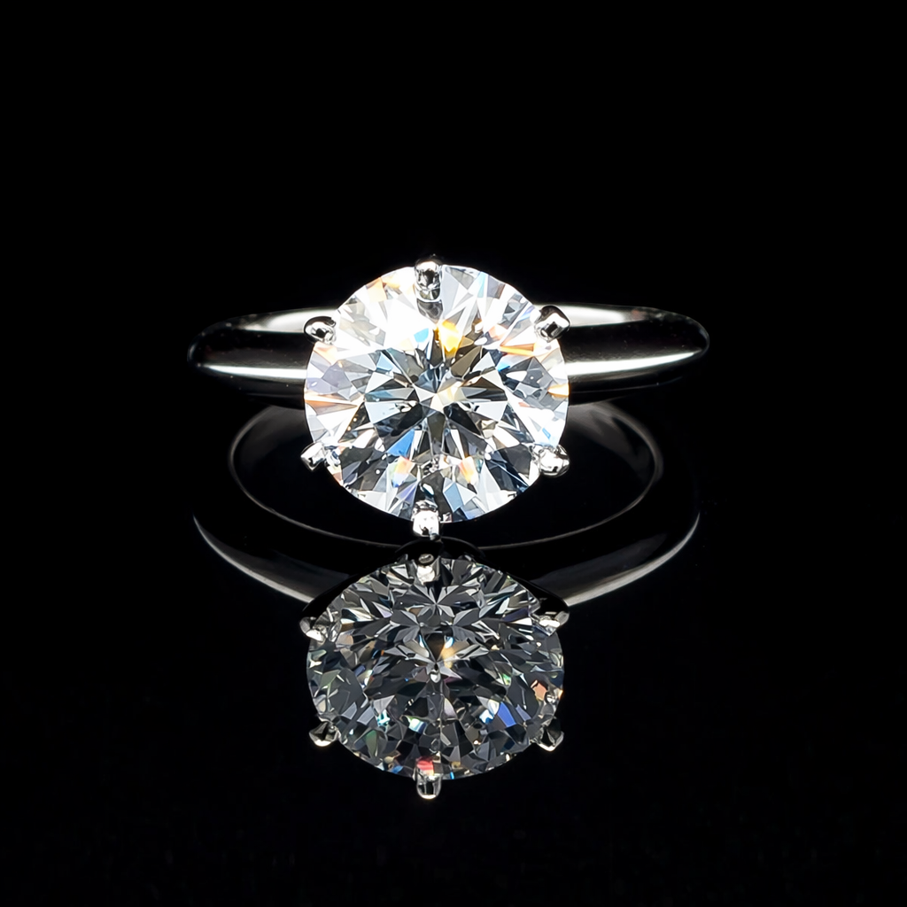 ✨ Tiffany &amp; Co. 2.67 Carat D-VS1 Round Brilliant Diamond Ring 💎