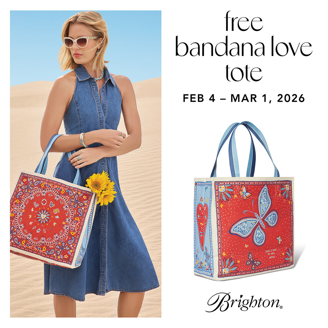 Brighton Free Bandana Love Tote Bag | Min Purchase: $150