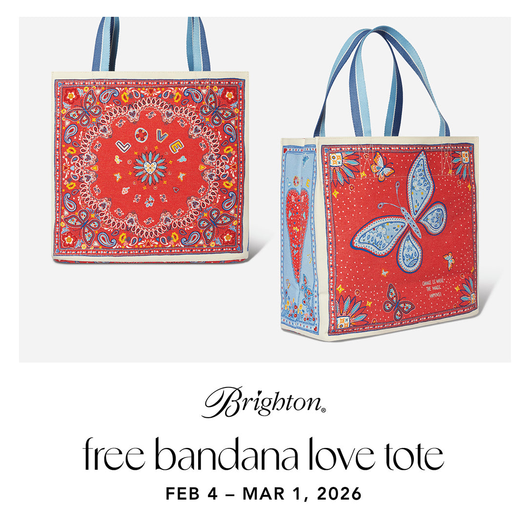 Brighton Free Bandana Love Tote Bag | Min Purchase: $150
