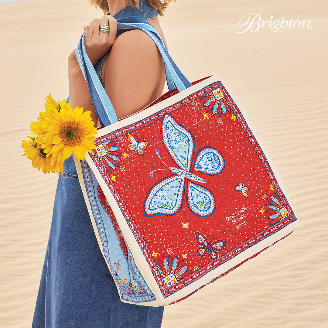 Brighton Free Bandana Love Tote Bag | Min Purchase: $150
