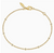 14K Yellow Gold Diamond Stations Chain Bracelet