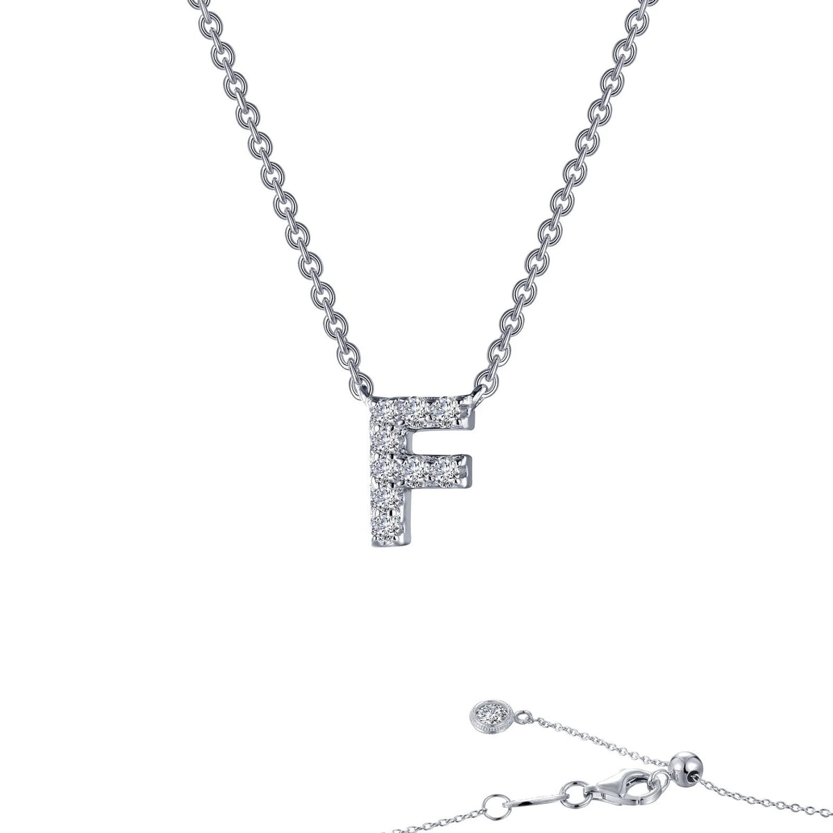 Initial Letter Pendant Necklace A-Z