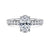 14K White Gold Hidden Halo Oval Diamond Engagement Ring-ALINA