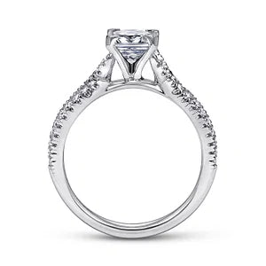 14K White Gold Princess Cut Diamond Engagement Ring - GREAT AMERICAN ...