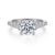 14K White Gold Round Diamond Engagement Ring-Reed
