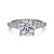 14K White Gold Round Diamond Engagement Ring-Reed
