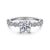 14K White Gold Round Diamond Engagement Ring-Dawson