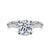 14K White Gold Round Solitaire Diamond Engagement Ring- AZUCENA