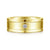 14K Yellow Gold Diamond Mens Wedding Ring in Satin Finish