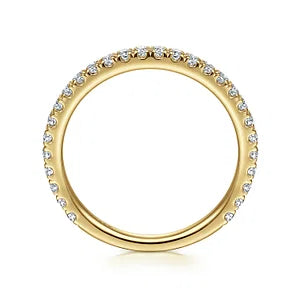 14K Yellow Gold Stackable Diamond Ring