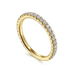 14K Yellow Gold Stackable Diamond Ring