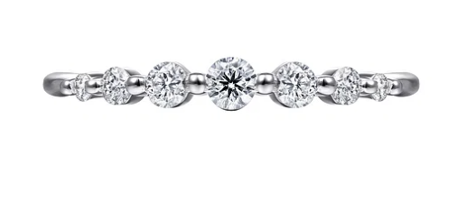 14K White Gold Single Prong Diamond Ring