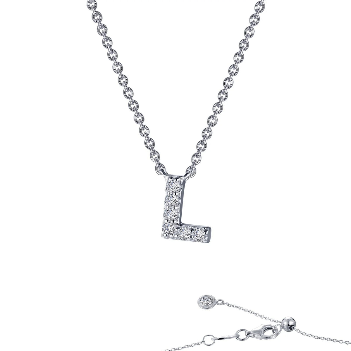 Initial Letter Pendant Necklace A-Z