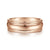 14K Rose Gold 7mm - Men's Wedding Band in High Polished Finish