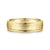 14K Yellow Gold 6mm - Men's Wedding Band in Sandblast Finish