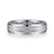 14K White Gold 6mm - Men's Wedding Band in Satin Finish