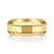 14K Yellow Gold 8mm - Angular Men's Wedding Band in High Polished Finish