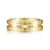 14K Yellow Gold 6mm - Carved Men's Wedding Band in Satin Finish