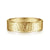 14K Yellow Gold 6mm - Men's Wedding Band in Hammered Finish