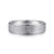 14K White Gold 6mm - Men's Wedding Band in Horizontal Brush Finish