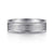 14K White Gold 6mm - Men's Wedding Band in Sandblast Finish