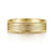 14K Yellow Gold 6mm - Men's Wedding Band in Sandblast Finish