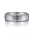 14K White Gold 7mm - Men's Wedding Band in Satin Finish