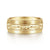 14K Yellow Gold 8mm - Engraved Men's Wedding Band in Satin Finish