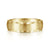 14K Yellow Gold 6mm - Satin Finish Men's Wedding Band with Carved Edge