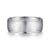 14K White Gold 8mm - Men's Wedding Band in Satin Finish