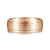 14K Rose Gold 7mm - Men's Wedding Band in Satin Finish