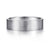 14K White Gold 6mm - Men's Wedding Band in Horizontal Brush Finish