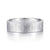 14K White Gold 6mm - Men's Wedding Band in Brushed Finish