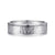 14K White Gold 6mm - Hammered Men's Wedding Band