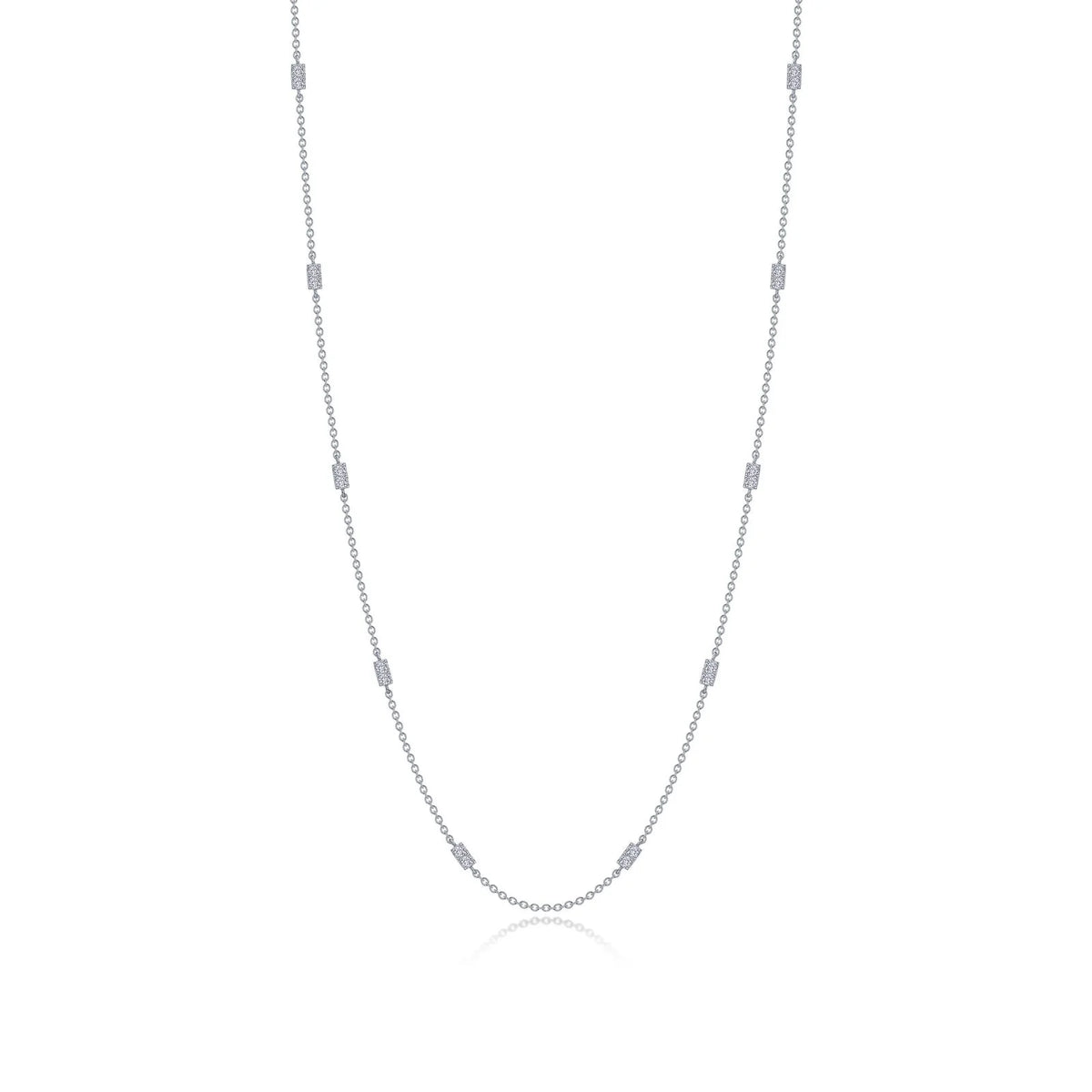 0.6 CTW Adjustable Station Necklace