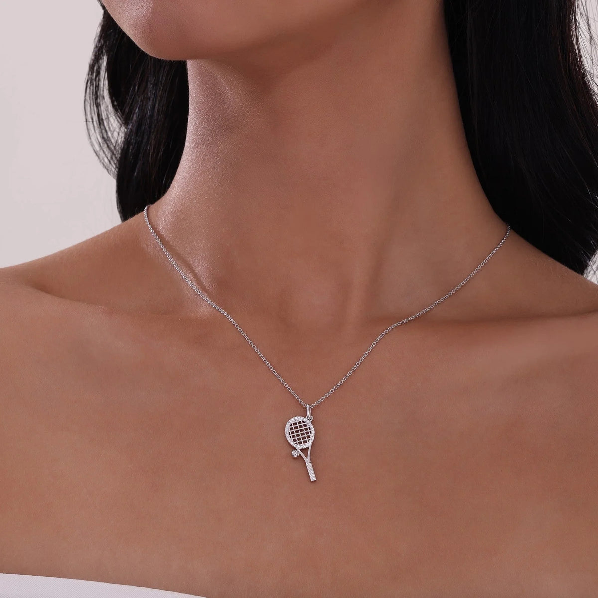 Tennis Racket Necklace