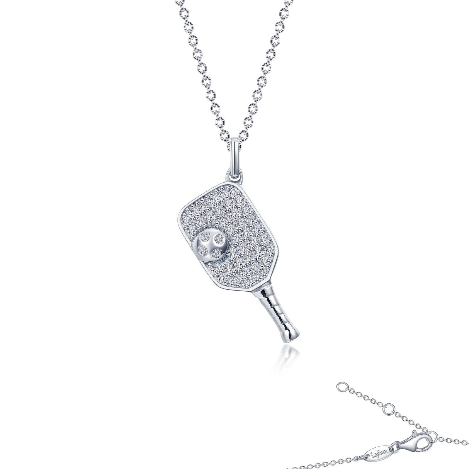 Pickleball Paddle and Ball Necklace