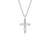 0.74 CTW Angel Wings Cross Necklace