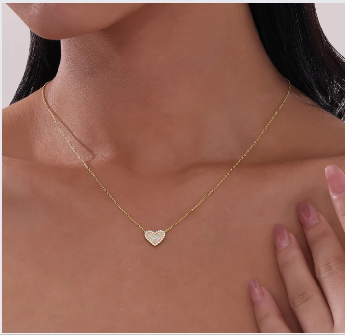 Halo Heart Necklace