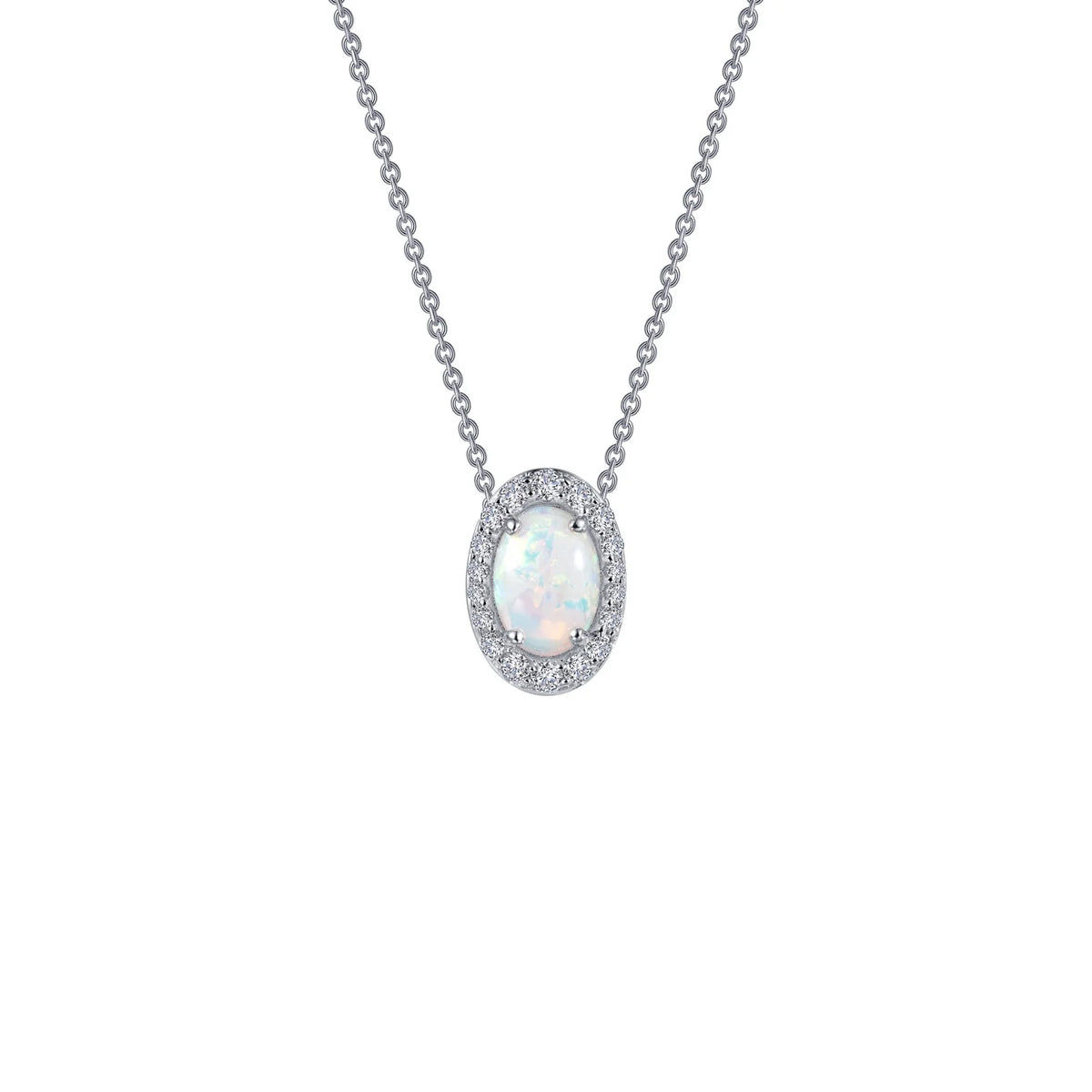 Classic Halo Pendant Necklace
